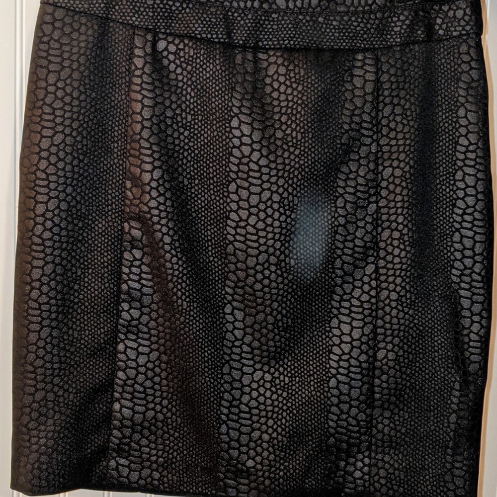 Cynthia Rowley Snake Print Black Pencil skirt